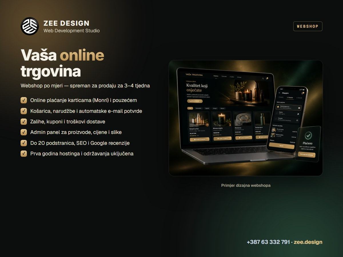 Izrada Webshopa S Kartičnim Plaćanjem