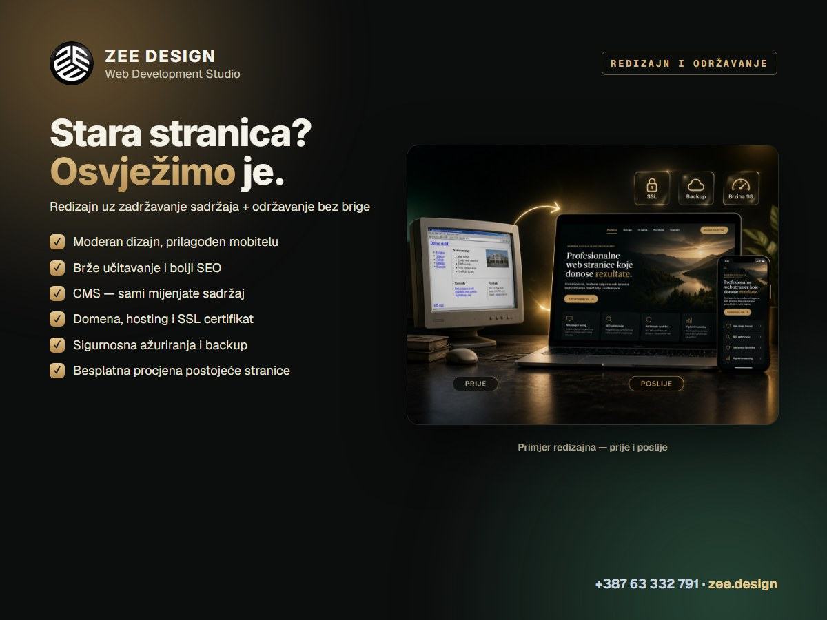 Redizajn I Održavanje Web Stranica